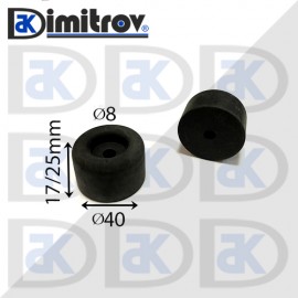 Гумен тампон Ø  8 х Ø 40 х 25 mm